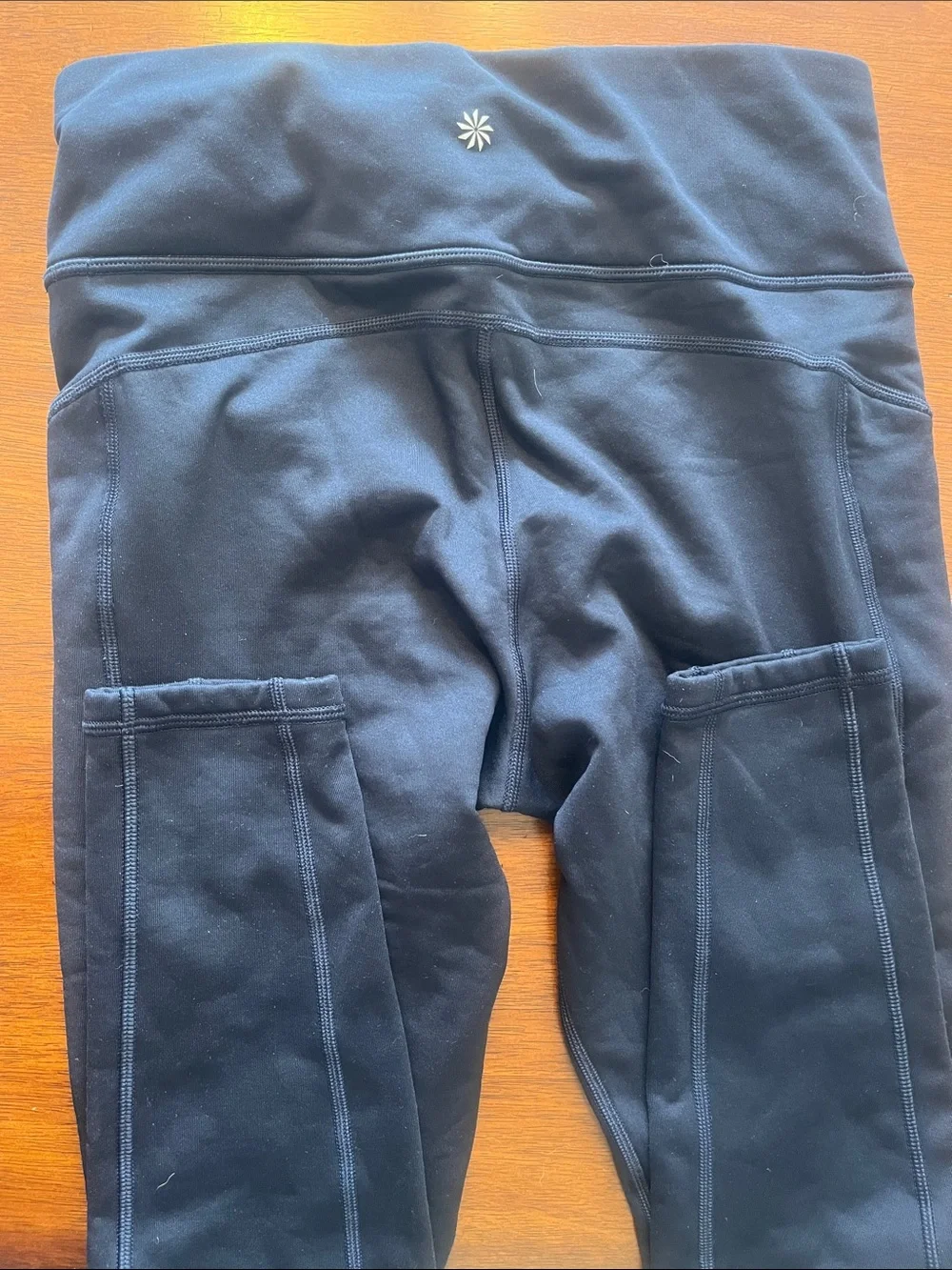 Athleta fleece leggings navy reflective - Picture 4 of 5